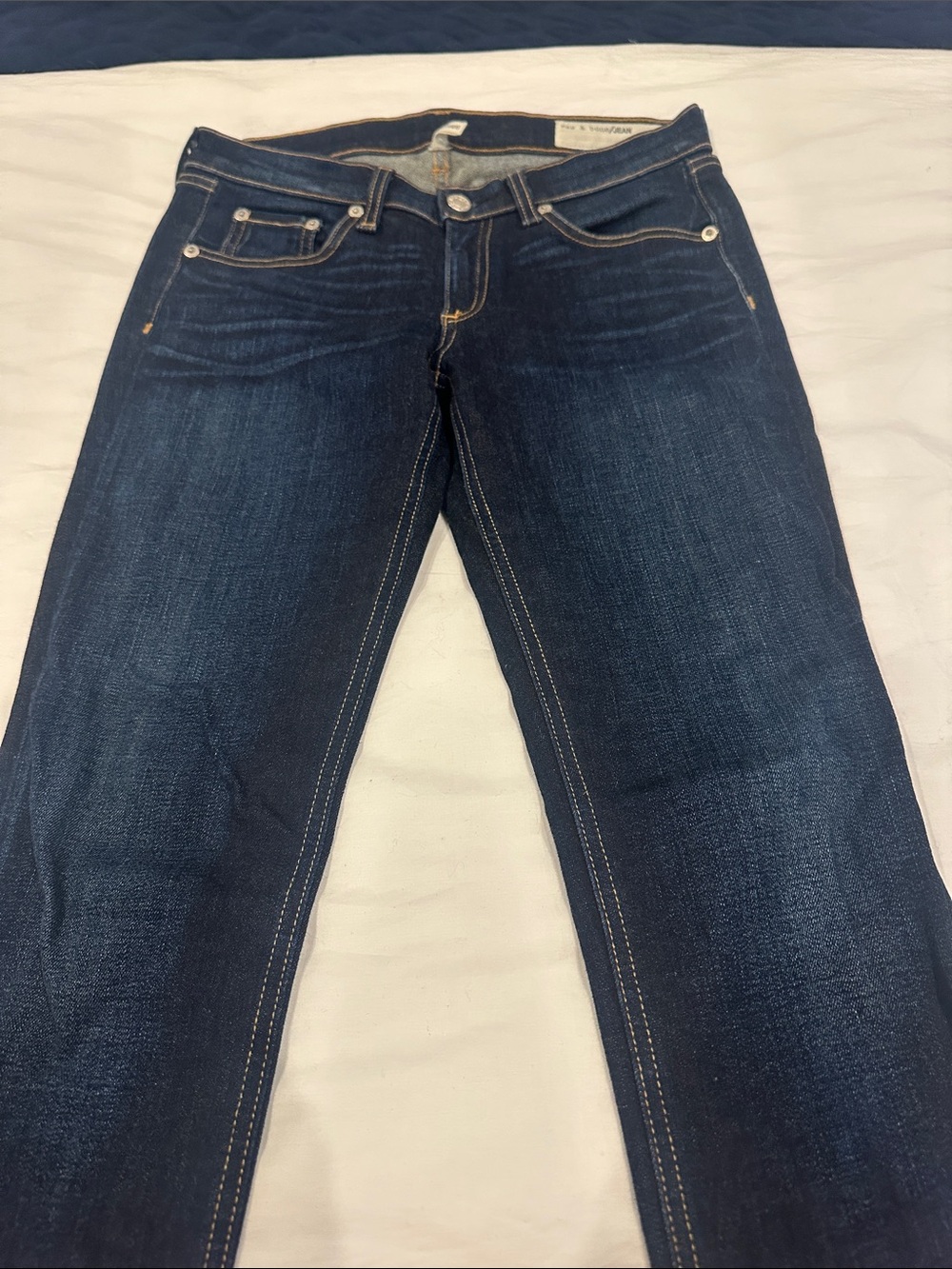 rag & bone Dark Indigo Skinny Jeans